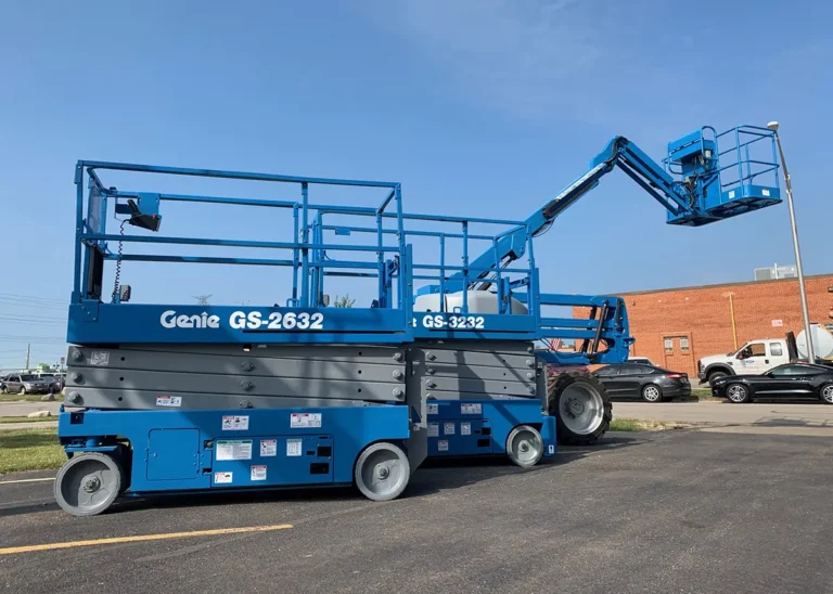 Genie scissor lifts for sale – refurbished electric slab lifts – Win Win Equipment