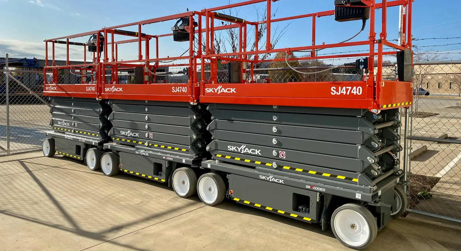 Fleet of Skyjack scissor lifts for sale – Win Win Equipment, Addison IL
