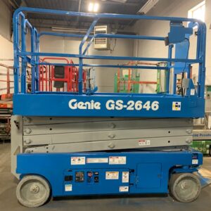 Refurbished 2016 Genie GS-2646 — Refurbished Electric Scissor Lift, Win Win Equipment, Addison IL