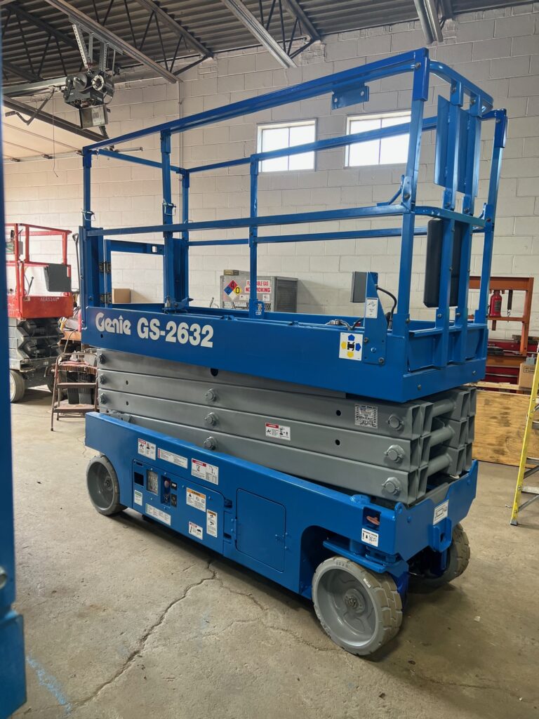 2019 Genie GS-2632 For Sale — Refurbished Electric Scissor Lift, Win Win Equipment, Addison IL