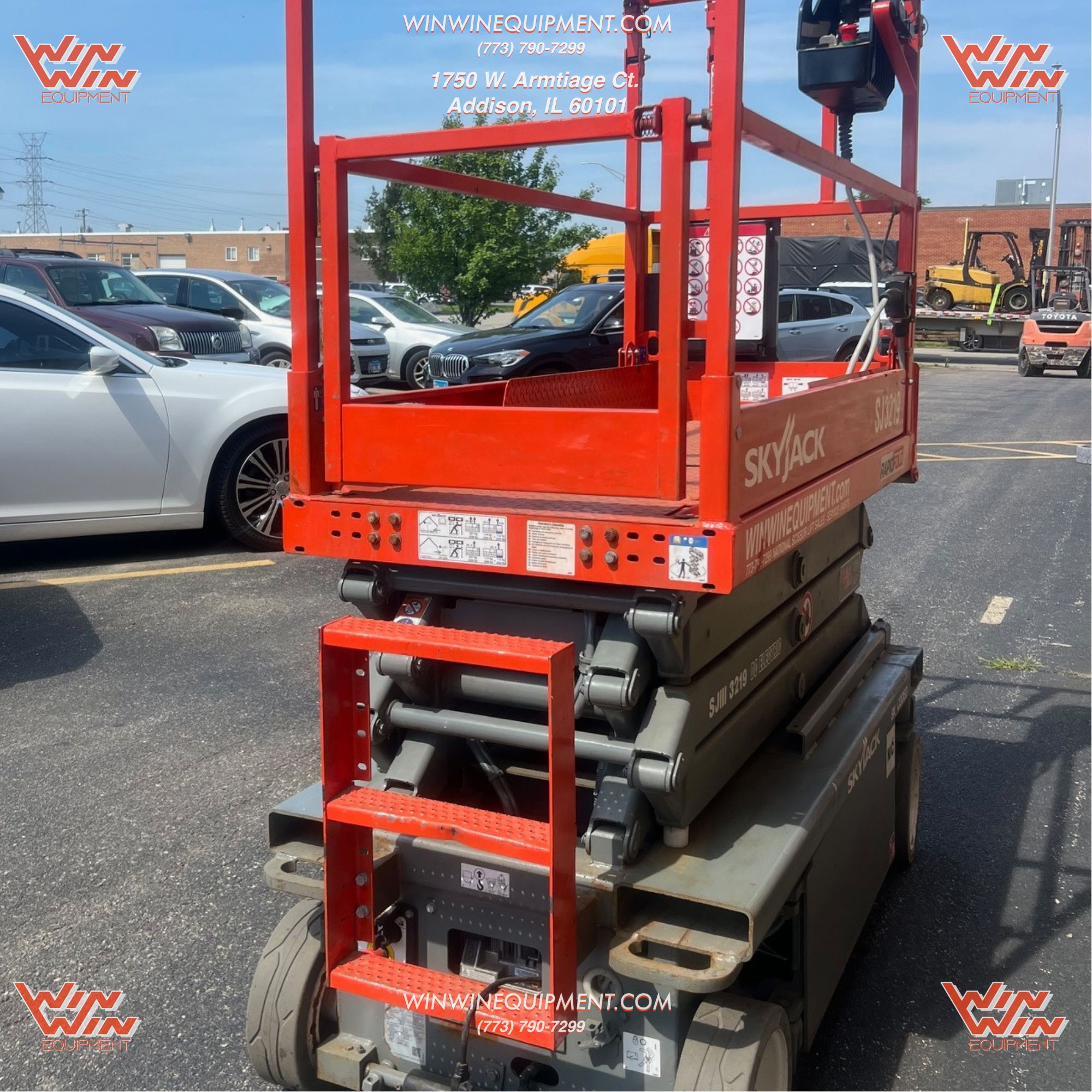Refurbished Skyjack SJ3219 E-Drive scissor lift for sale — Win Win Equipment Addison IL