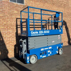 2016 Genie GS-3232 For Sale — Refurbished Electric Scissor Lift, Win Win Equipment, Addison IL