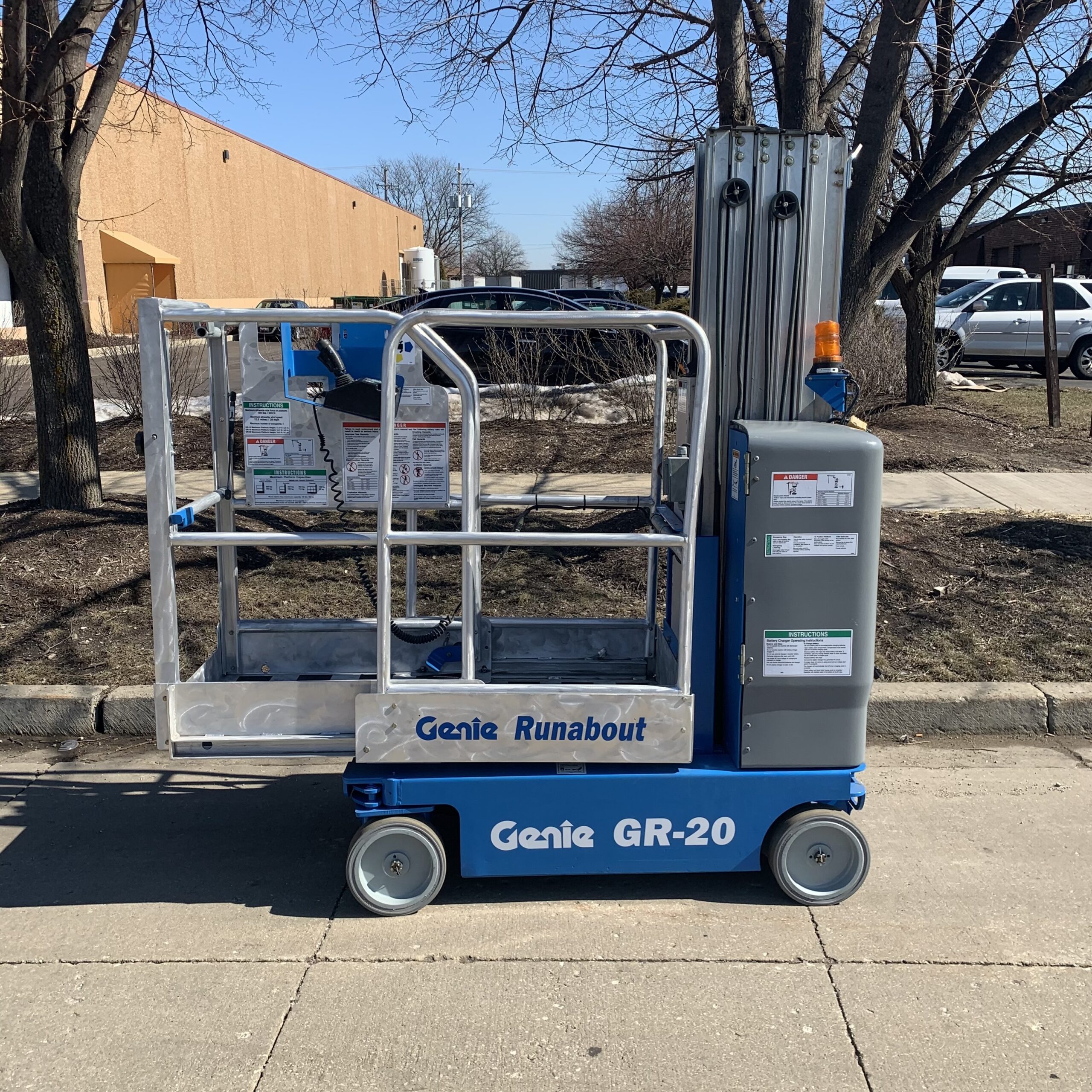 Refurbished Genie GR-20 vertical mast lift for sale — Win Win Equipment Addison IL