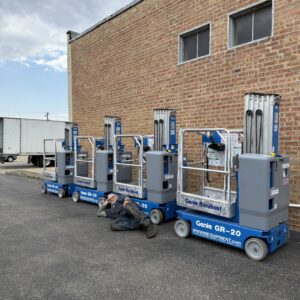 2018 Genie GR-20 For Sale — Refurbished Electric Scissor Lift, Win Win Equipment, Addison IL