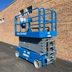 2016 Genie GS-4047 For Sale — Refurbished Electric Scissor Lift, Win Win Equipment, Addison IL