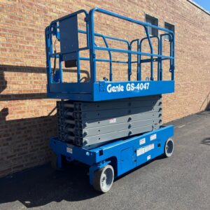 2018 Genie GS-4047 For Sale — Refurbished Electric Scissor Lift, Win Win Equipment, Addison IL