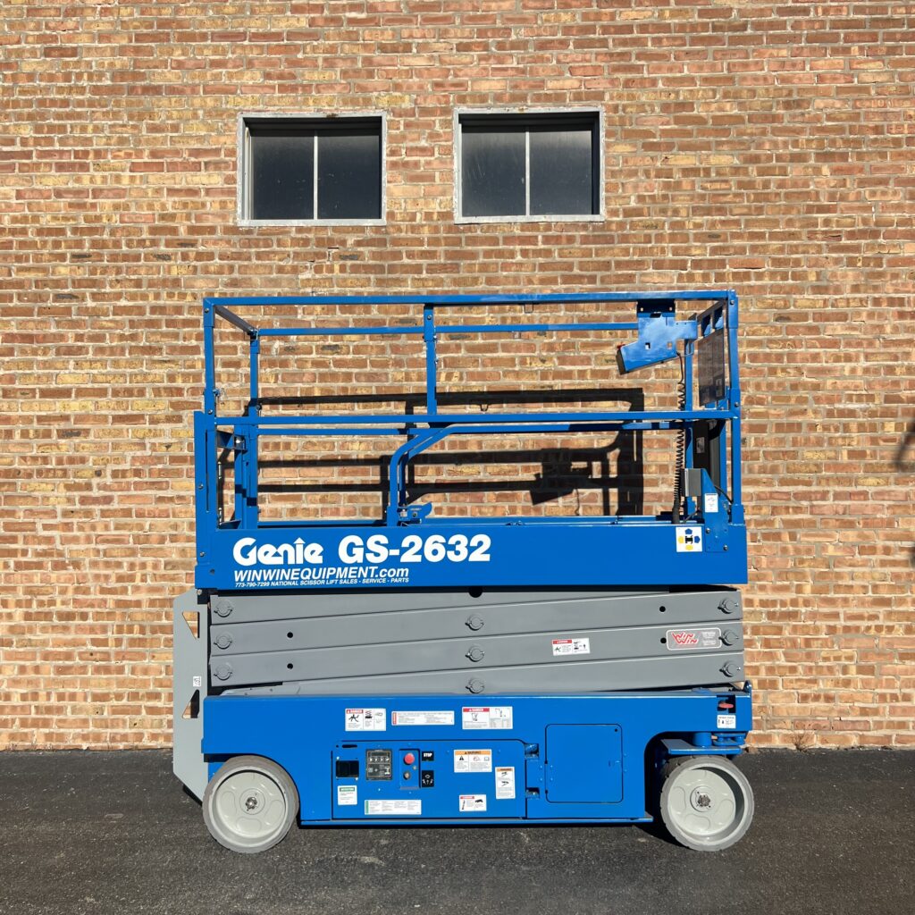 2018 Genie GS-2632 For Sale — Refurbished Electric Scissor Lift, Win Win Equipment, Addison IL