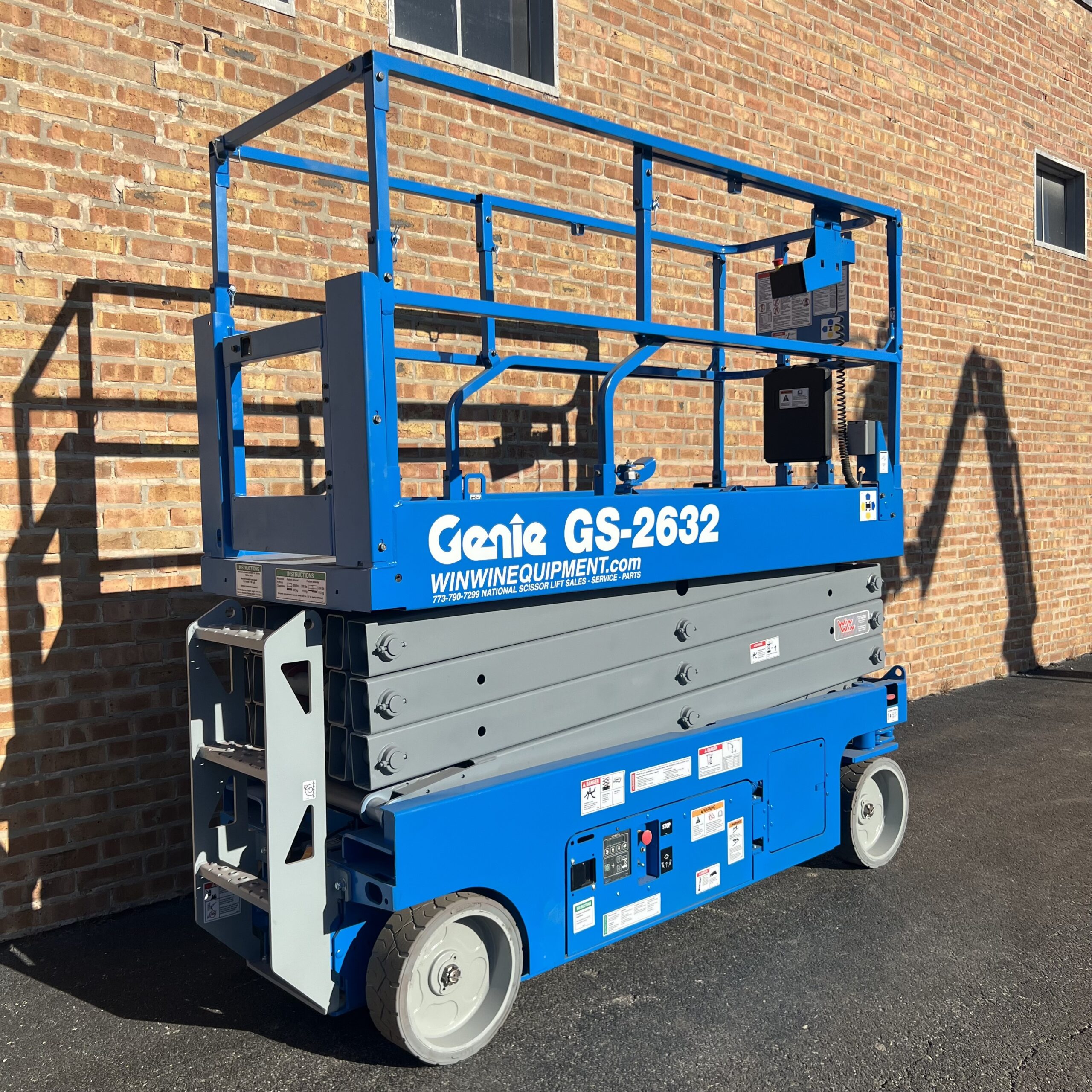 Refurbished Genie GS-2632 scissor lift for sale — Win Win Equipment Addison IL