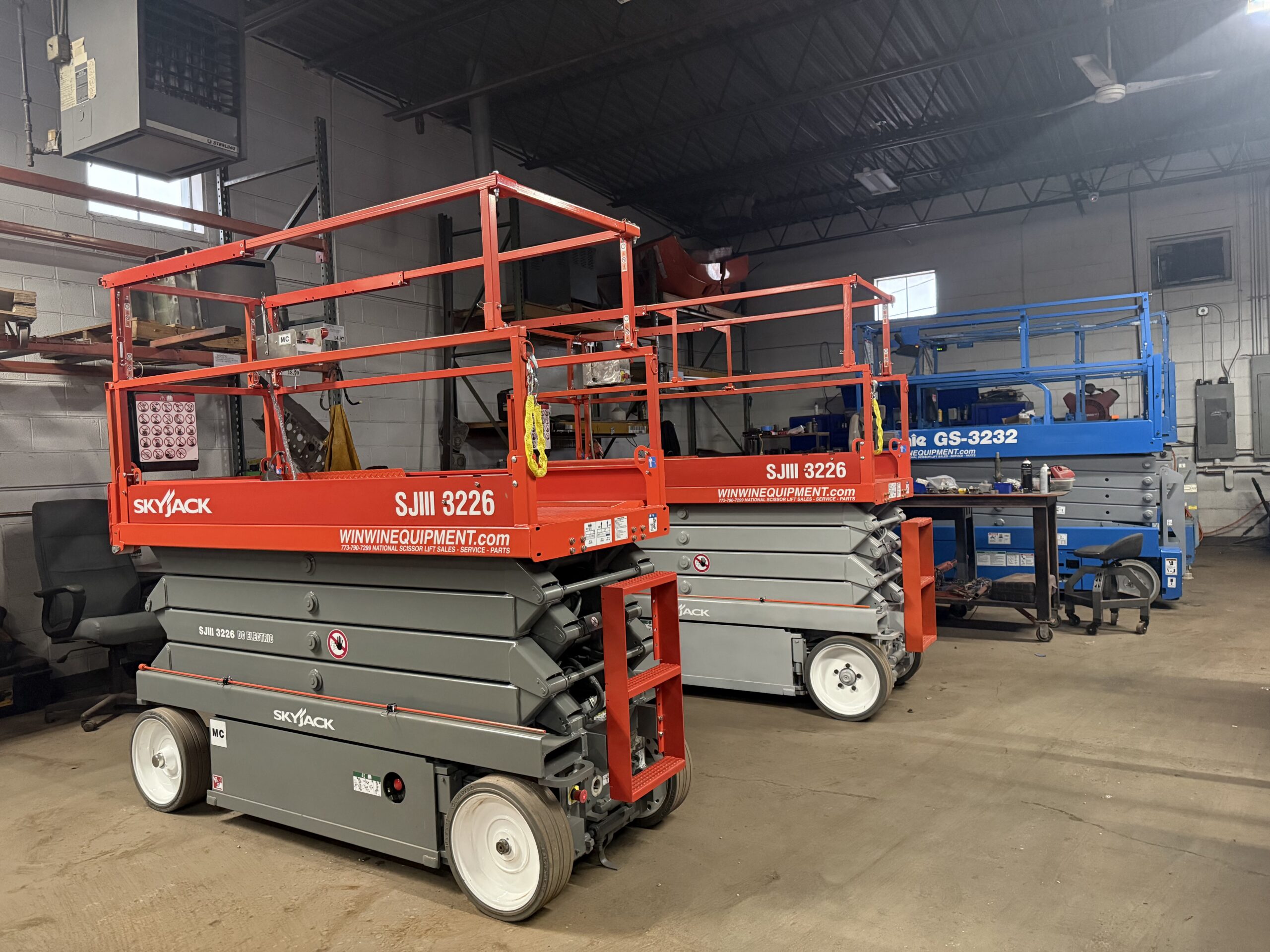 Refurbished Skyjack SJIII3226 scissor lift for sale — Win Win Equipment Addison IL