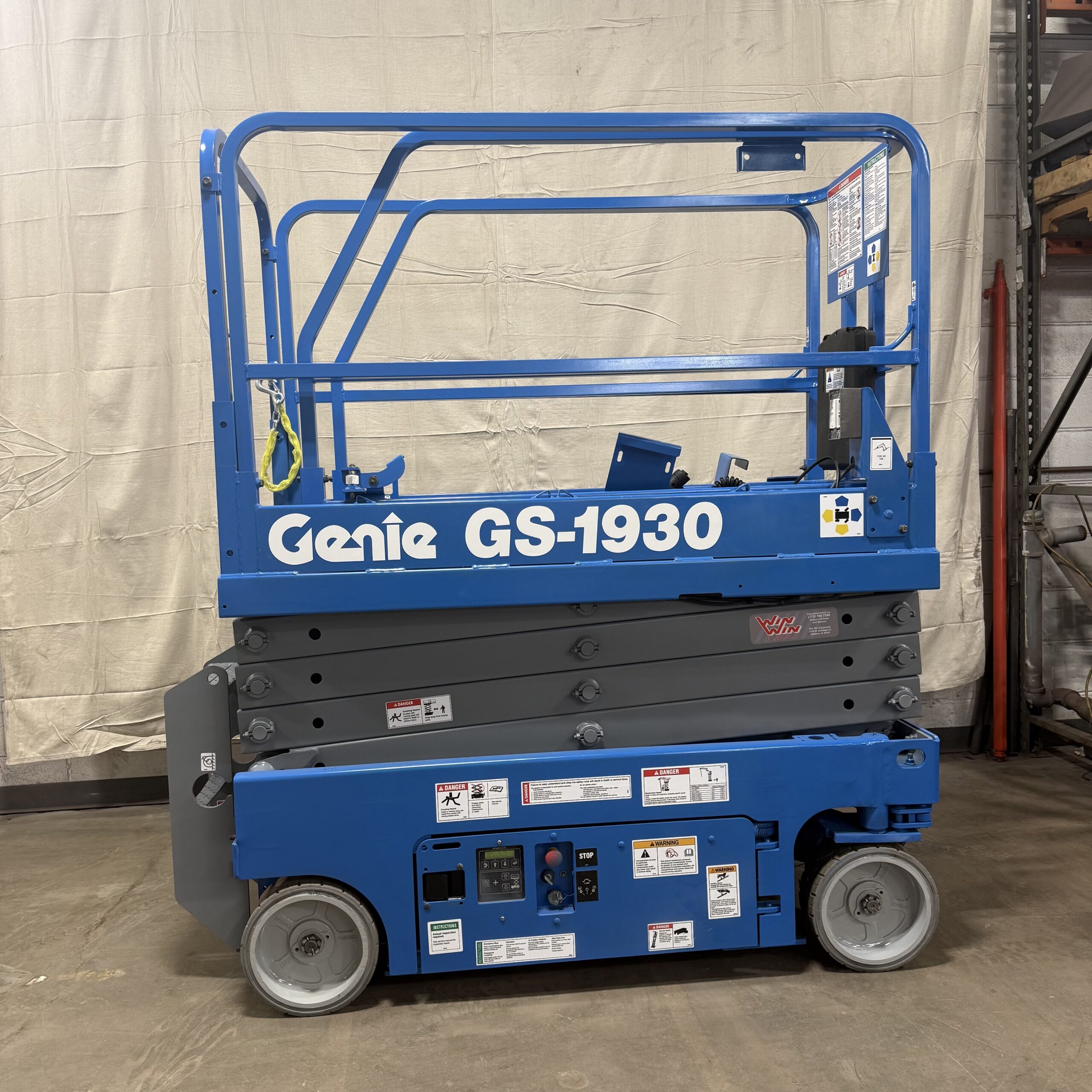 Refurbished Genie GS-1930 scissor lift for sale — Win Win Equipment Addison IL