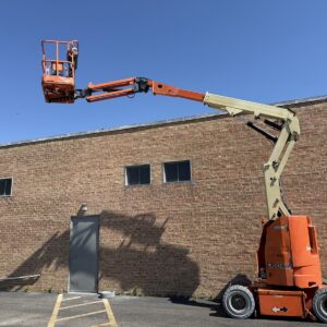 2015 JLG E300 AJP electric articulating boom lift with boom extended